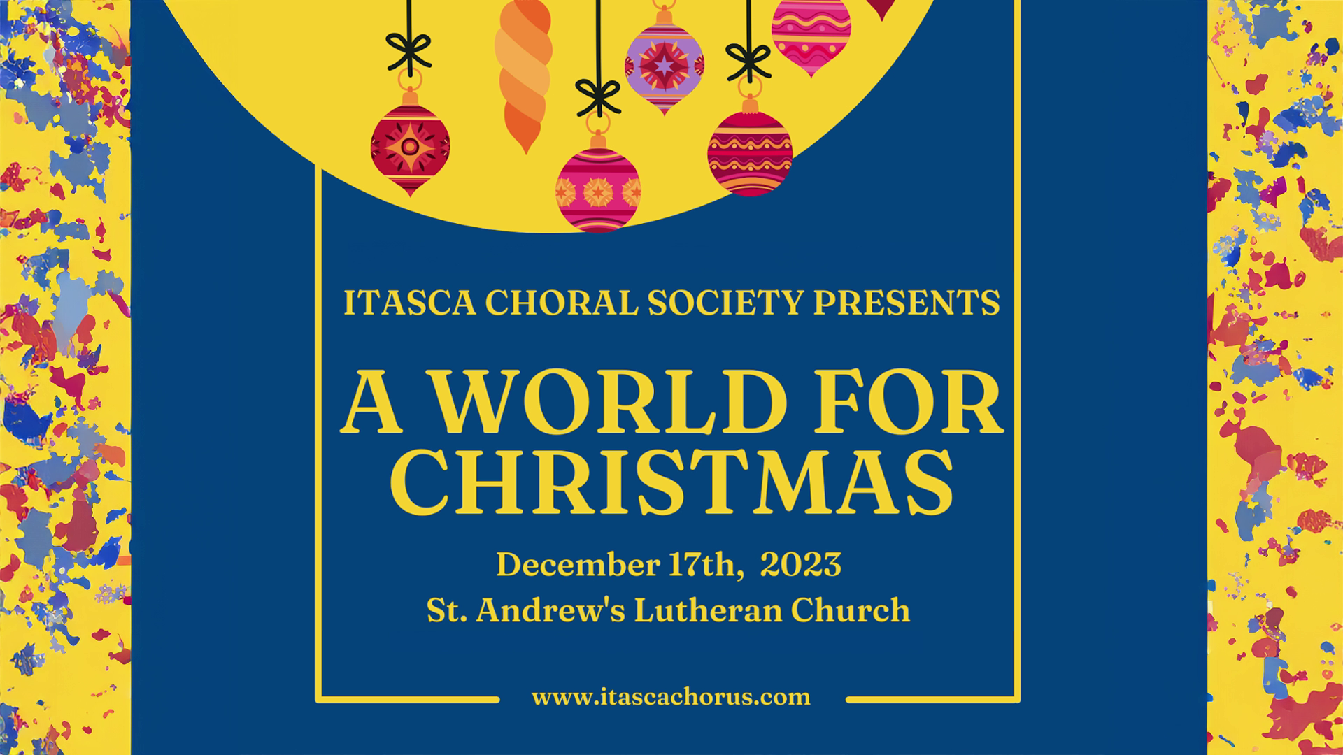 Itasca Choral Society presents A World For Christmas