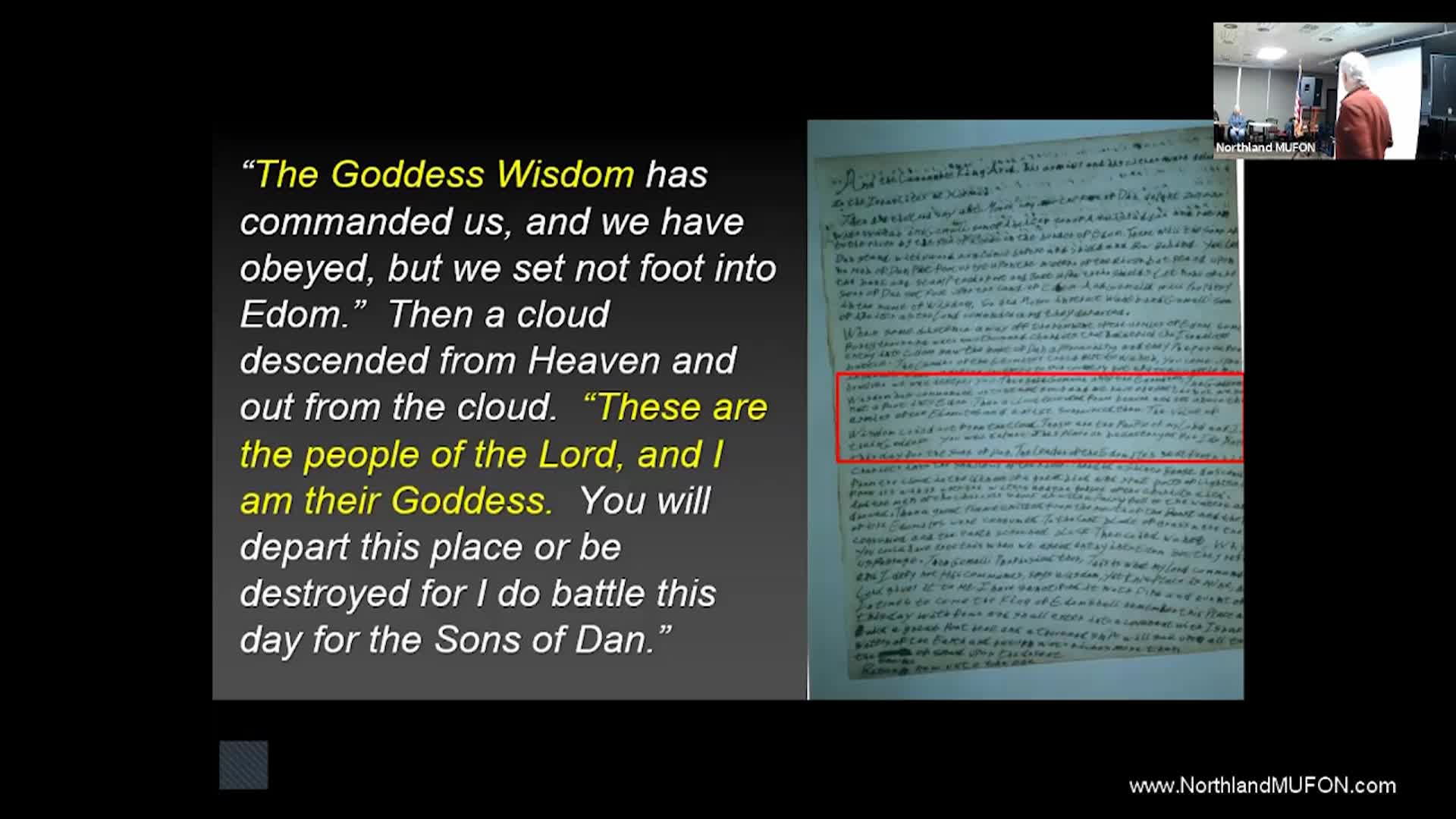 Northland MUFON - January 2026 with Scott Wolter