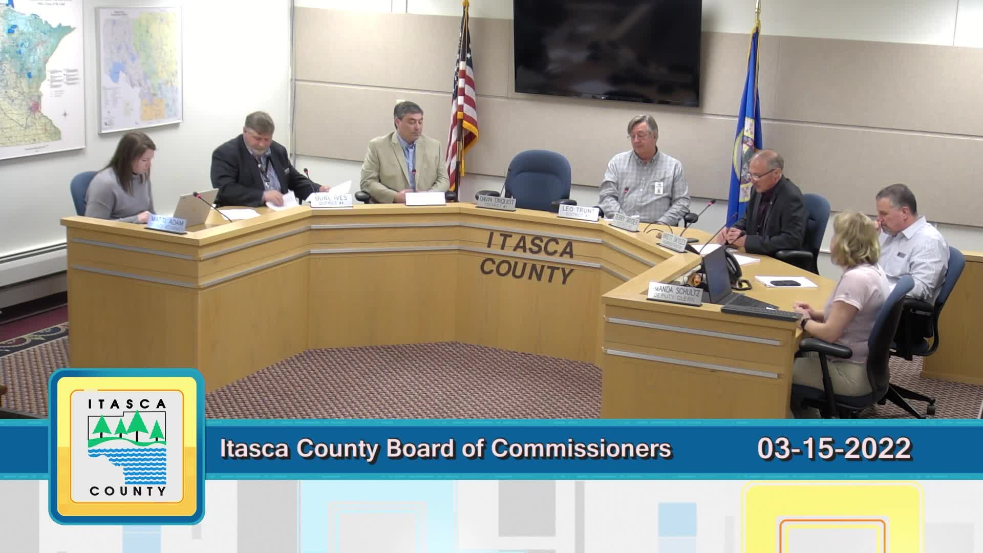 Thumbnail image for Itasca County Board of Commissioners Work Session - 03-15-2022