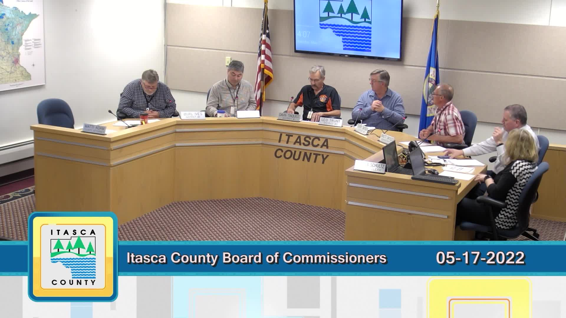 Thumbnail image for Itasca County Board of Commissioners Work Session - 05-17-2022