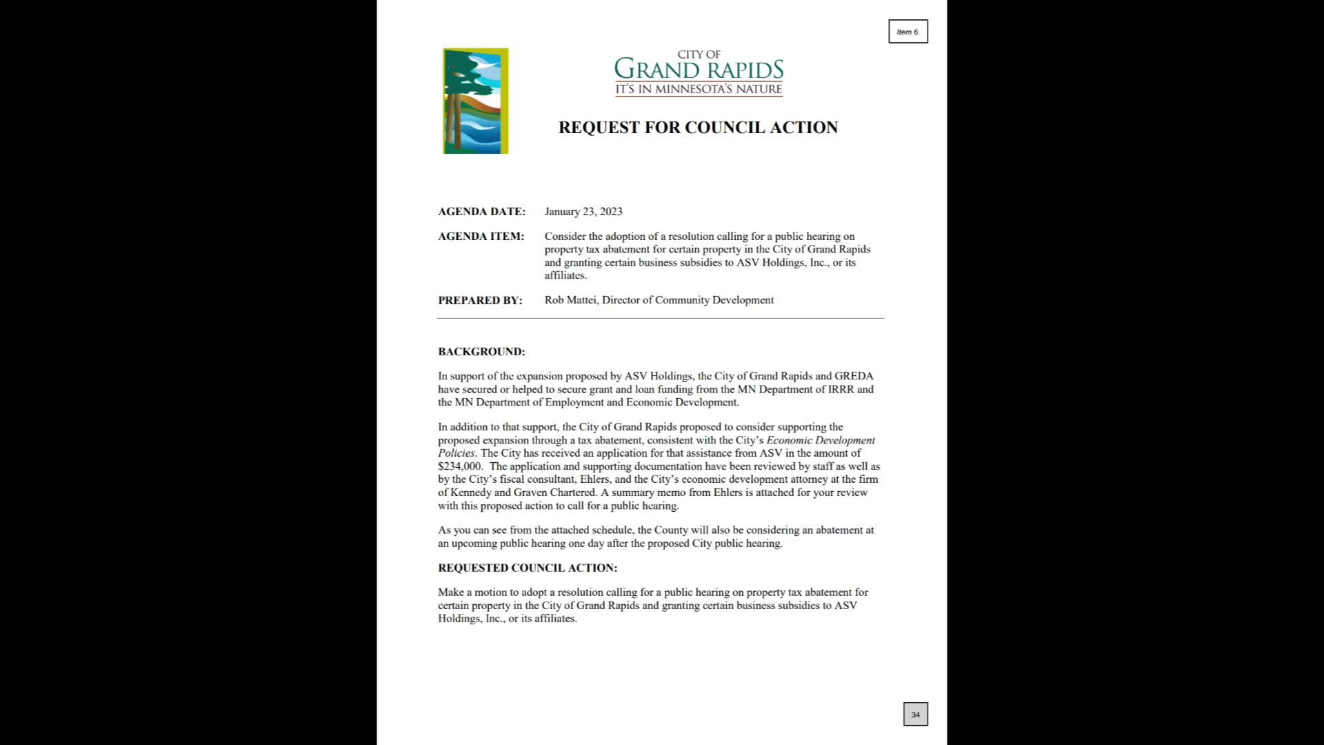 Thumbnail image for Community Matters - Grand Rapids City Council